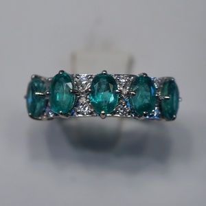 18KW Emerald & Diamond ring
